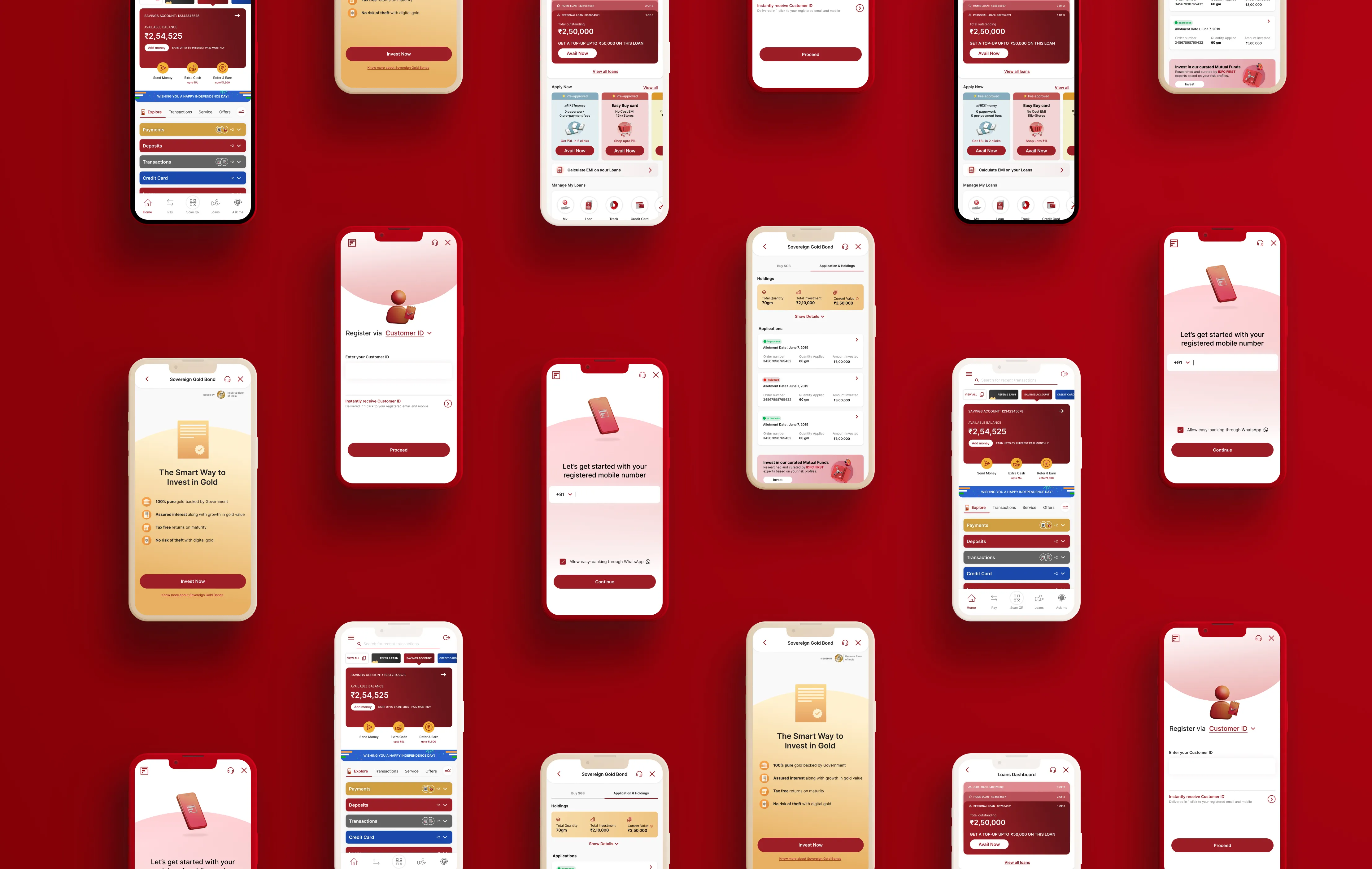 IDFC FIRST · bank app system